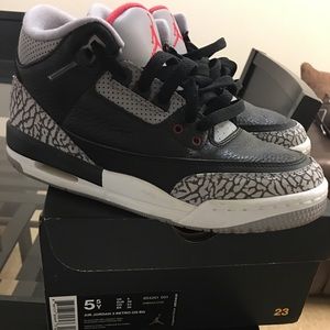 Jordan 3 Retro OG BG, Size 5.5.